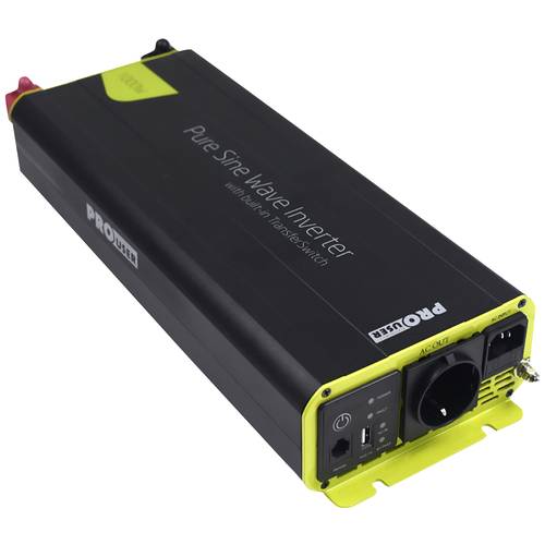 Thumbnail - ProUser Wechselrichter PSI1000TX 1000 W 12 V - 230 V/AC inkl. Fernbedienung, USV-Funktion, Netzvorrangschaltung