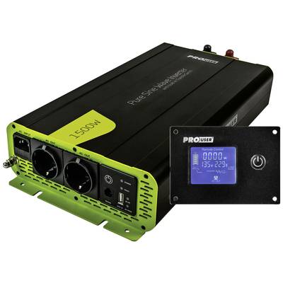 ProUser Wechselrichter PSI1500TX 1500 W 12 V - 230 V/AC inkl.  Fernbedienung, USV-Funktion, Netzvorrangschaltung kaufen