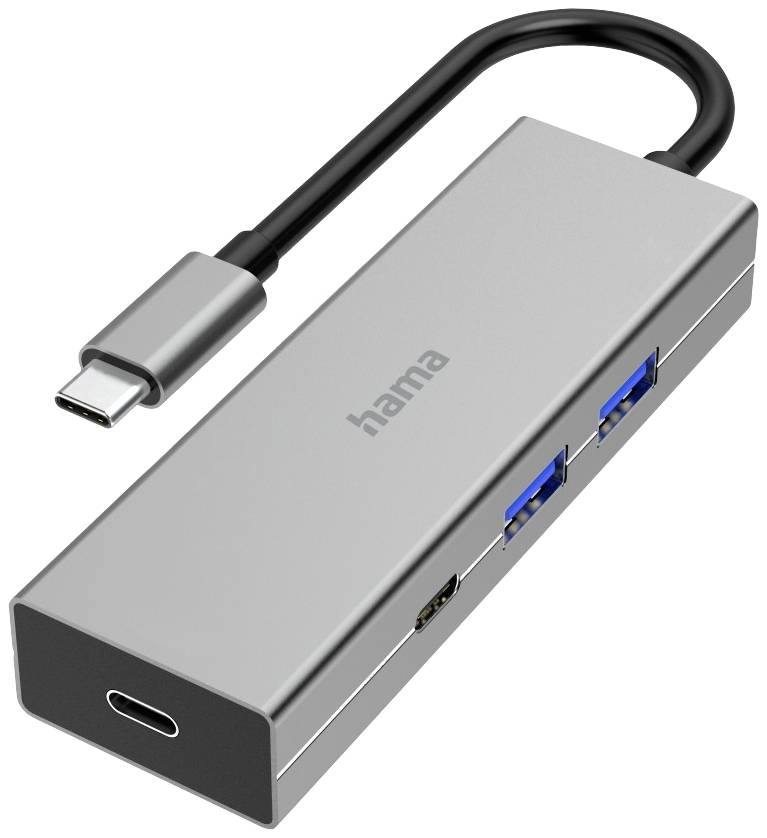 HAMA USB-C-Hub 4 Ports 2x USB-A 2x USB-C USB 3.2 Gen 1 5Gbit