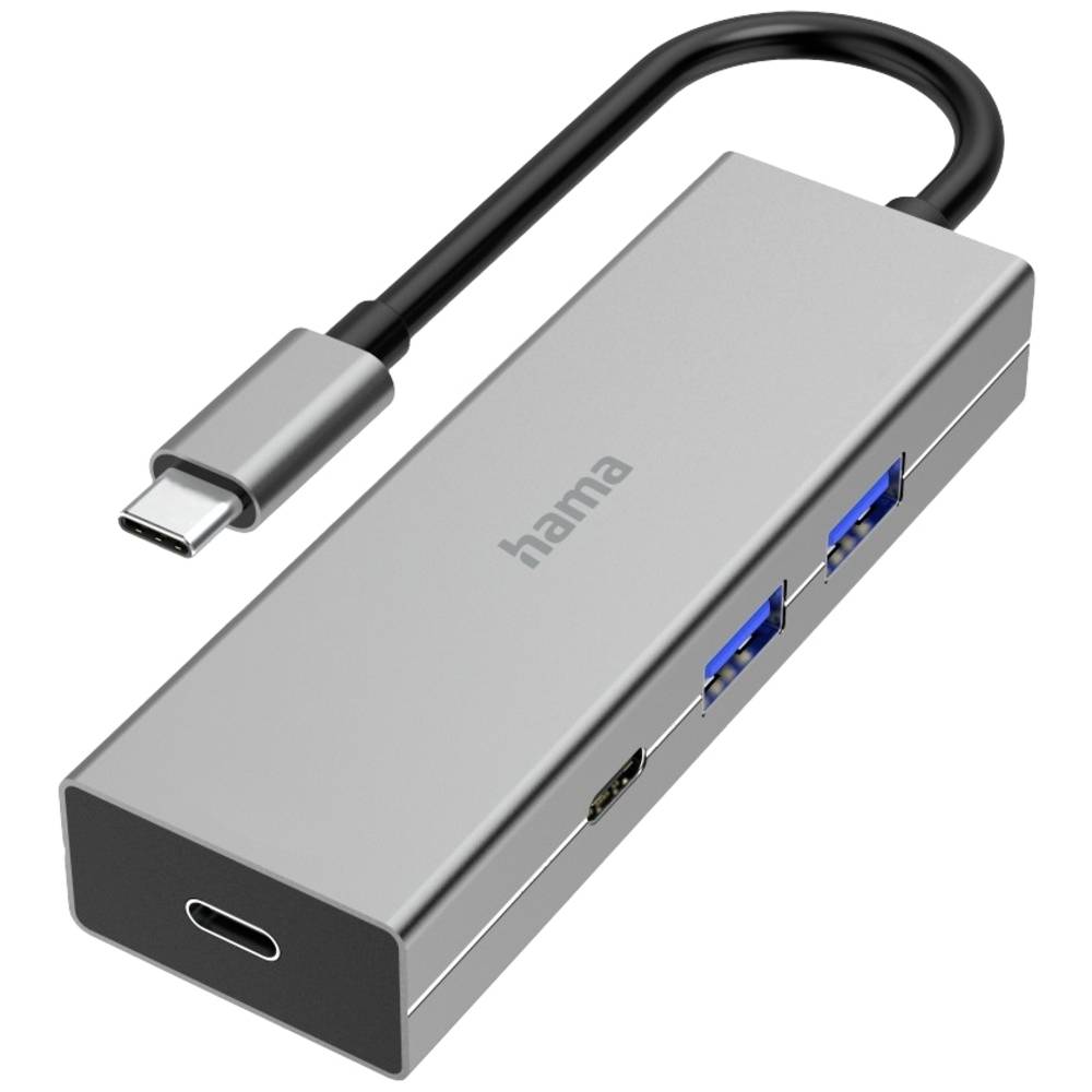 Hama USB-adapter USB-C-Hub, 4 Ports, 2x USB-A, 2x USB-C, USB 3.2 Gen1, 5 Gbit-s