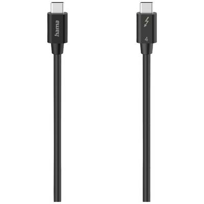 hama 00200659 Thunderbolt-4-Kabel "USB-C", 40 Gbit/s, 5 A, 100 W, Ultra-HD 8K, 0,80 m