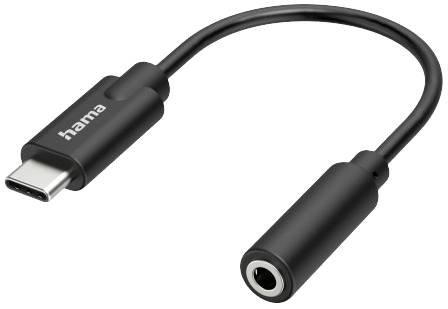 HAMA 200318 Audio-Adapter USB-C-Stecker - 3.5-mm-Klinke-Buchse, Stereo