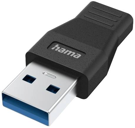 HAMA USB-Adapter, USB-A-Stecker - USB-C-Buchse USB 3.2 Gen1, 5 Gbit/s