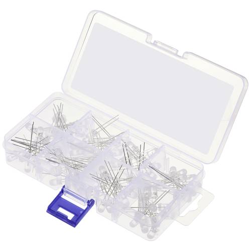 TRU COMPONENTS LED bedrahtet 5 mm Milchige Linse 100 ° 20 mA 1.8 V, 3.4 V Rot, Gelb, Orange, Blau, Grün, Pink, Warmweiß,...