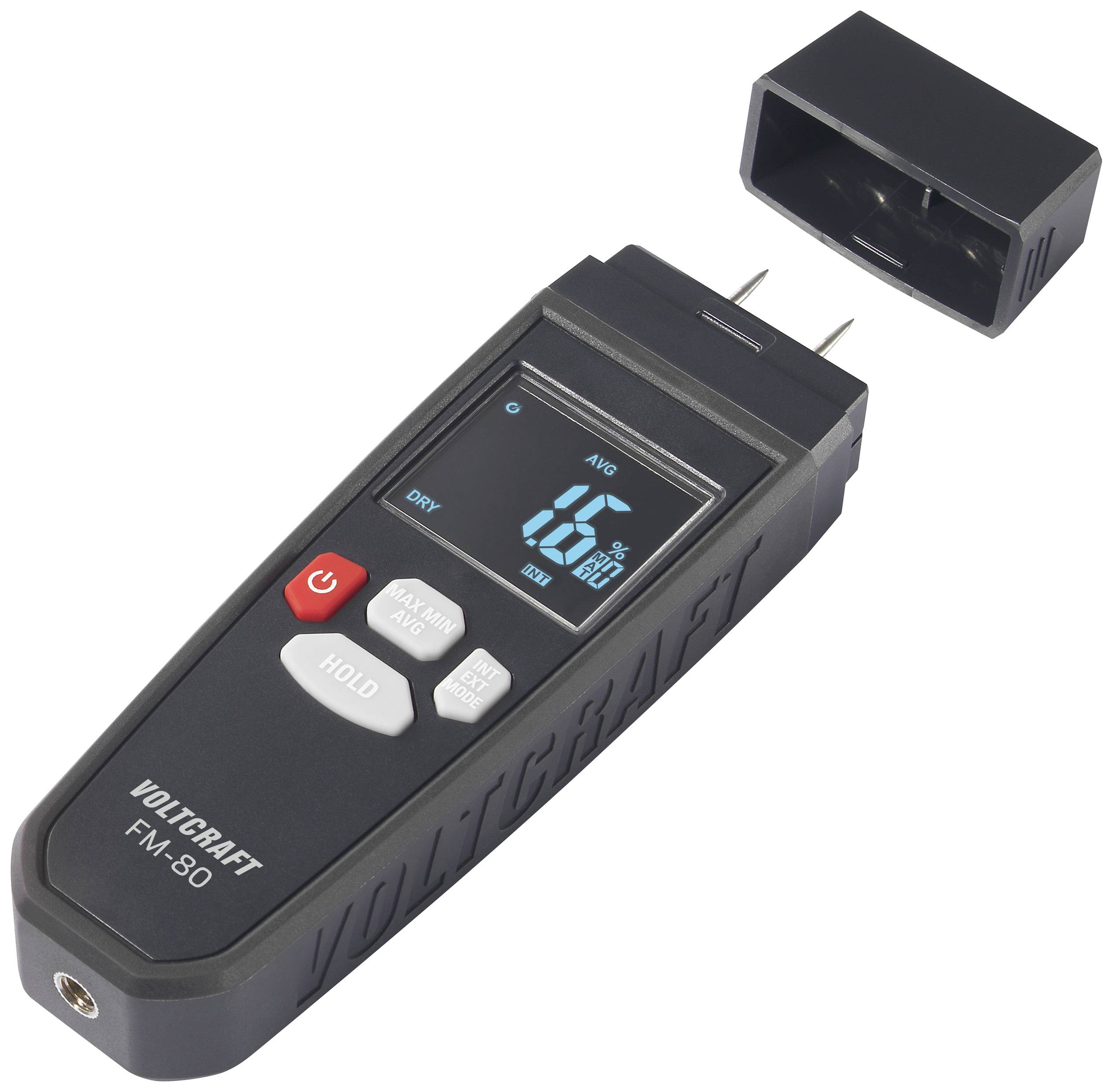 VOLTCRAFT FM-80 Materialfeuchtemessgerät Messbereich Baufeuchtigkeit (Bereich) 0.20 bis 2.0 % Messbereich Holzfeuchtigke...