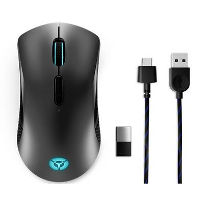 Lenovo Legion M600 Gaming-Maus Kabellos, Kabelgebunden Optisch Schwarz 8 Tasten 16000 dpi-0