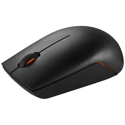 Lenovo 300 Wireless Compact Maus Kabellos Laser Schwarz 3 Tasten 1000 dpi Integriertes Scrollrad, Ergonomisch, Maustaste-0