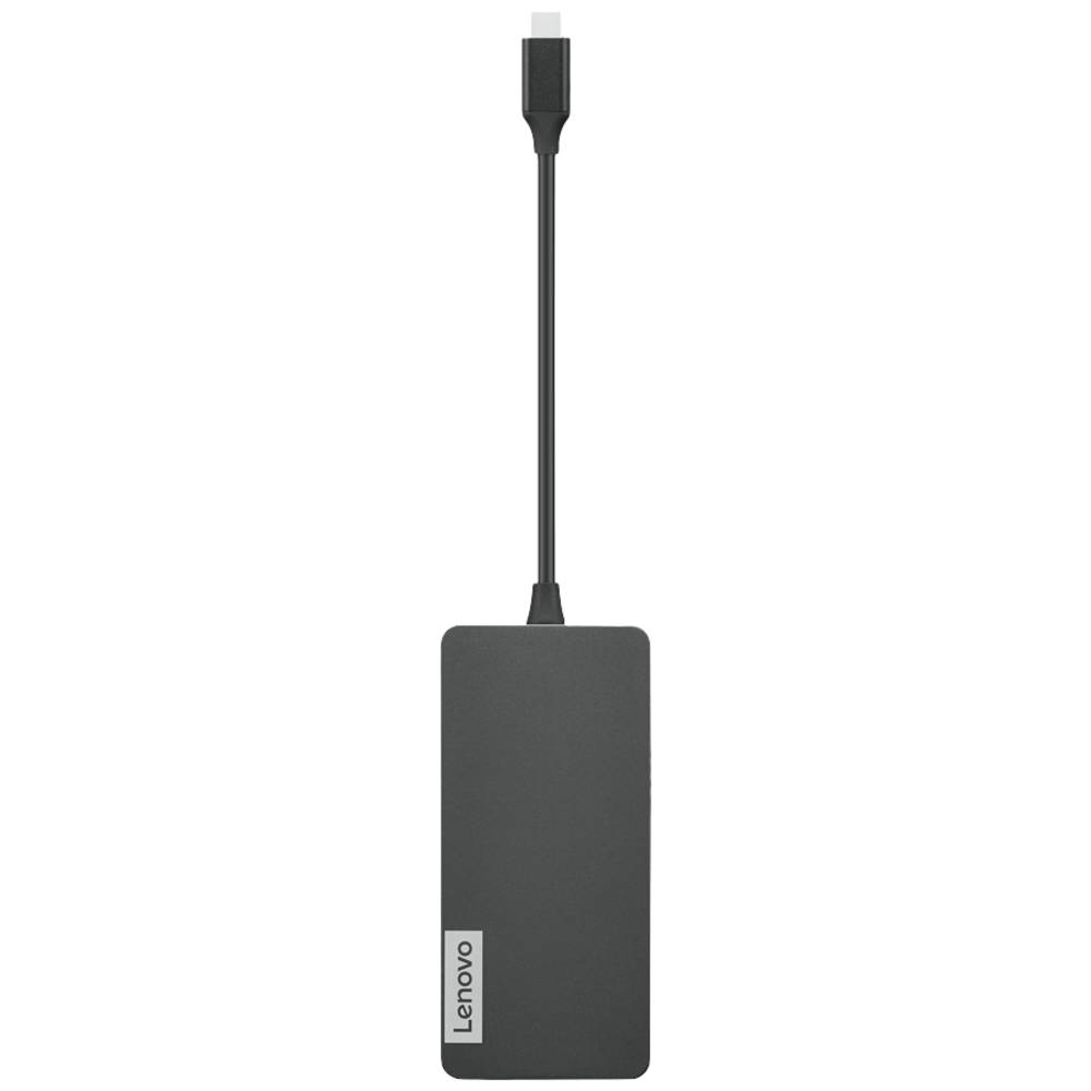 Lenovo USB-C 7-in-1 Hub - Dockingstation Laptopdockingstation Geschikt voor merk: Lenovo Yoga, IdeaPad, Thinkpad Geïntegreerde kaartlezer