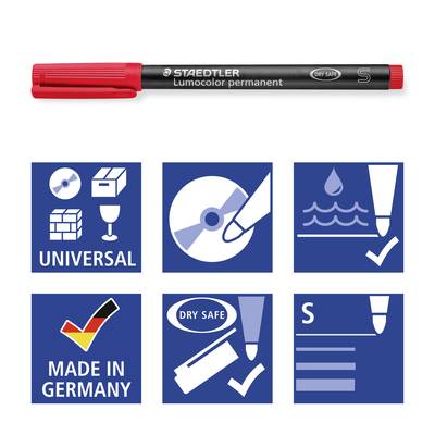 Staedtler Folienstift 313 WP8 313 WP8 Blau, Braun, Gelb, Grün, Orange, Rot, Schwarz, Violett-4