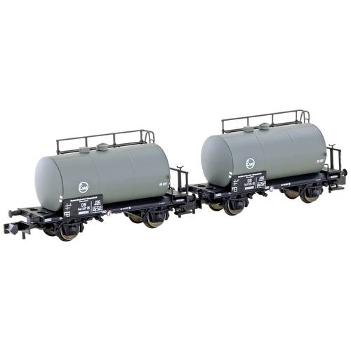 Hobbytrain H24801 N 2er-Set Leichtbau-Kesselwagen EVA der DB EVA