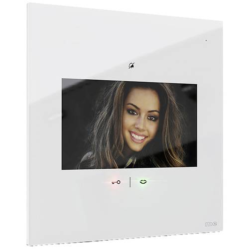 m-e modern-electronics VDV-1107 W IP-Video-Türsprechanlage Funk, WLAN Inneneinheit Weiß
