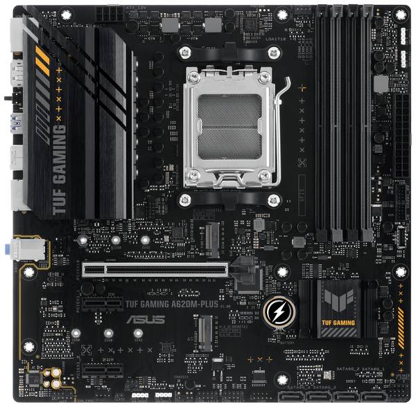 Asus TUF GAMING A620M-PLUS Mainboard Sockel (PC) AMD® AM5 Formfaktor (Details) Micro-ATX Mainboard-Chipsatz AMD® A620