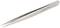 Eine silberne Präzisionspinzette mit schmalen, feinen Spitzen aus Metall, geeignet für feine Arbeiten wie das Greifen kleiner Objekte.