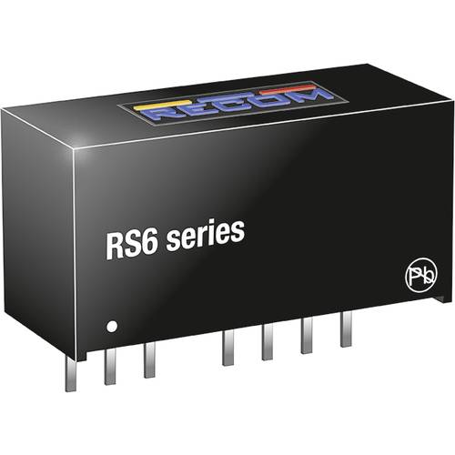 Thumbnail - RECOM RS6-0512D DC/DC-Wandler -12 V, 12 V -0.25 A 6 W Anzahl Ausgänge: 2 x Inhalt 1 St.