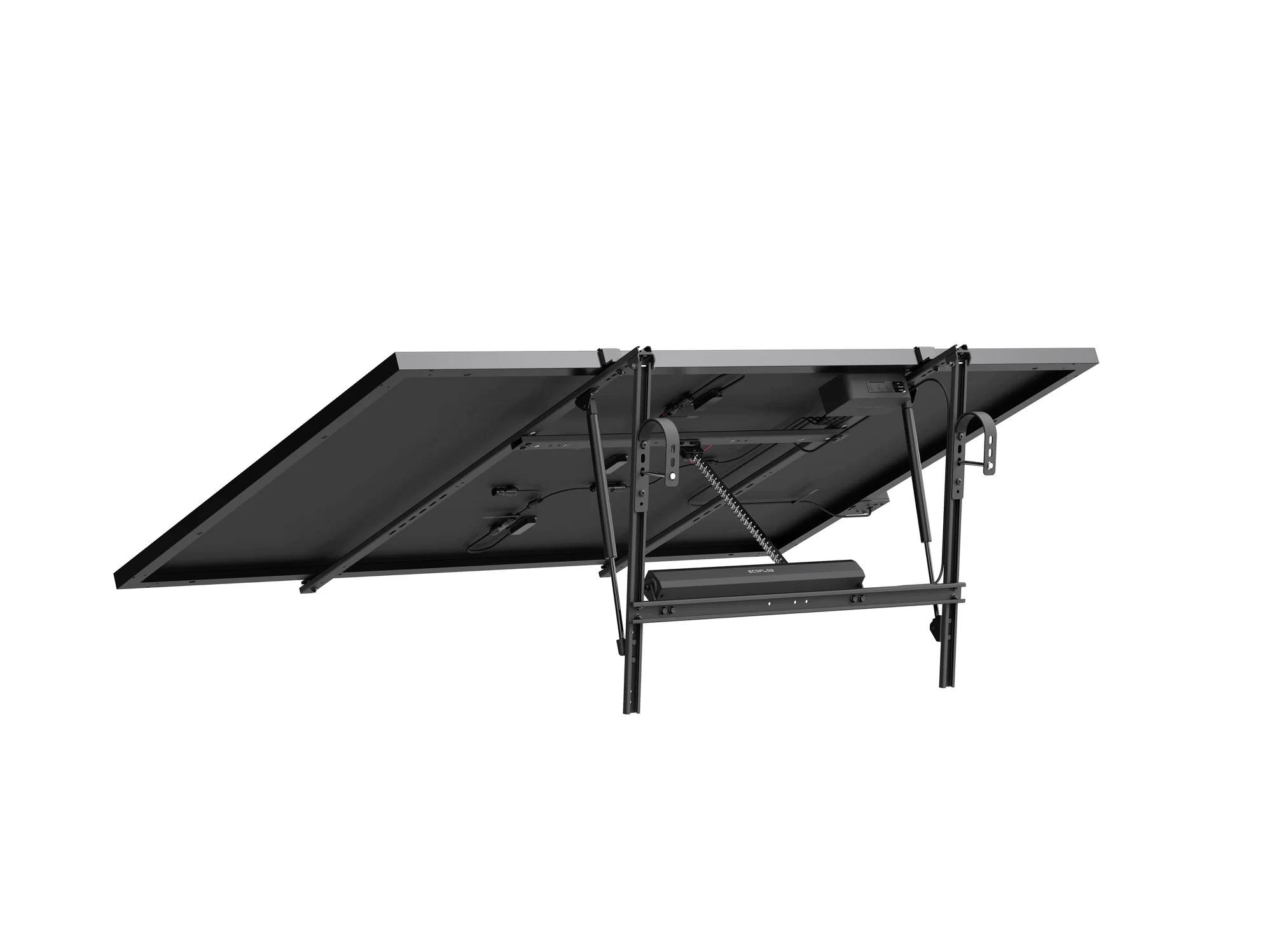 Ecoflow 1-Axis Solar Tracker, Solar-Tracker, Galvanisiertes Stahl, Freistehend, Schwarz, IP68, Akku-2