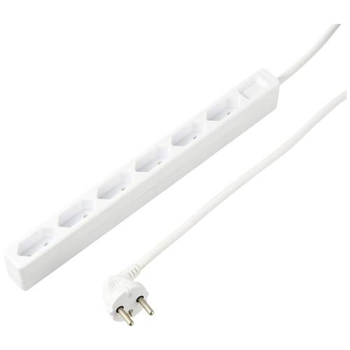 Sygonix SY-5775150 Steckdosenleiste 6fach Weiß Eurostecker 1 St.
