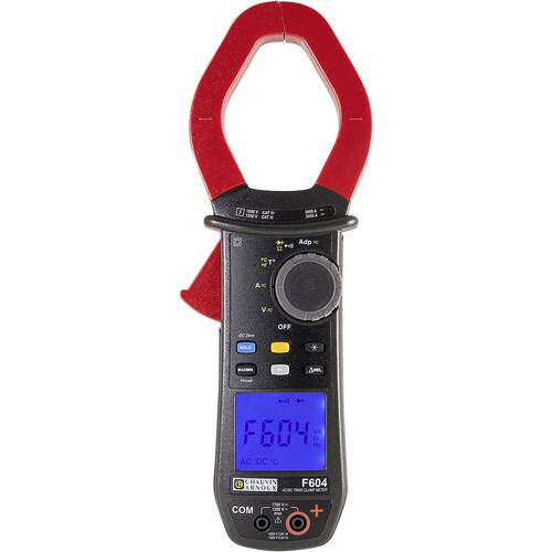 Chauvin Arnoux Stromzange kalibriert (DAkkS-akkreditiertes Labor) digital Spritzwassergeschützt (IP54) CAT III 1500 V, C...
