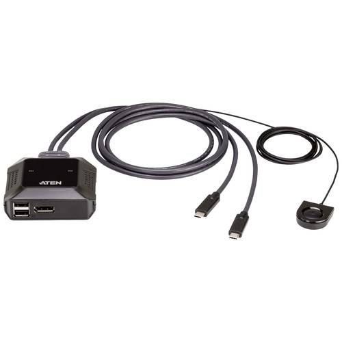 Thumbnail - ATEN US3312 2-Port USB-C 4K DisplayPort KVM-Umschalter 4096 x 2160 Pixel
