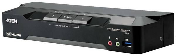 ATEN CM1942  KVM-Matrix-Switch DisplayPort® Tastatur 4096 x 2160 Pixel