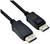 Zwei DisplayPort-Kabel, Stecker mit goldfarbenen Kontakten, geeignet für Videosignale.
