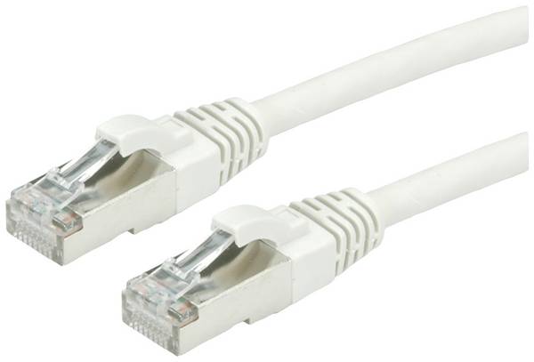 ROLINE S/FTP-Kabel Cat.7, LSOH, mit RJ-45 Steckern (500 MHz / Class EA), grau, 1 m