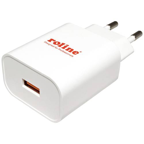 ROLINE USB Charger mit Euro-Stecker, 1 Port, QC3.0, 18W