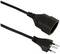 Schwarzes Netzkabel mit einem C13-Stecker und einem brasilianischen, dreipoligen Netzstecker. Ideal für Geräte mit C14-Buchse.