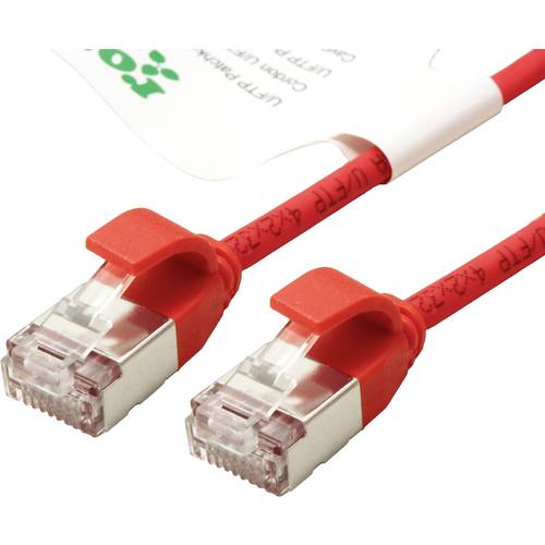 Thumbnail - ROLINE GREEN U/FTP Patchkabel Kat.6A (Class EA), LSOH, slim, rot, 1,5 m