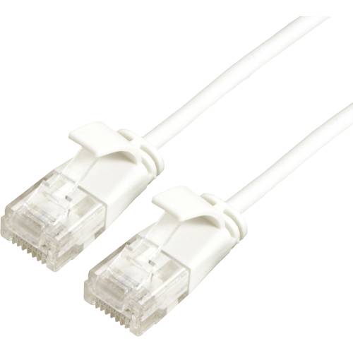 Thumbnail - ROLINE GREEN UTP Patchkabel Kat.6A (Class EA), LSOH, slim, weiß, 0,15 m