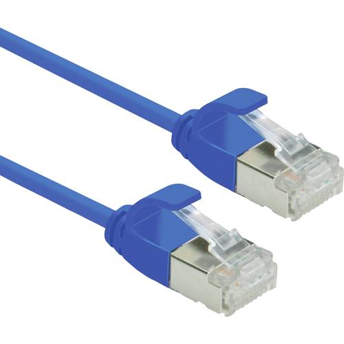 Thumbnail - ROLINE U/FTP DataCenter Patchkabel Cat.6A (Class EA), LSOH, slim, blau, 0,5 m