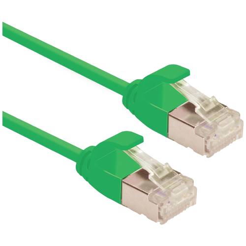 Thumbnail - ROLINE U/FTP DataCenter Patchkabel Kat.6A (Class EA), LSOH, slim, grün, 0,15 m