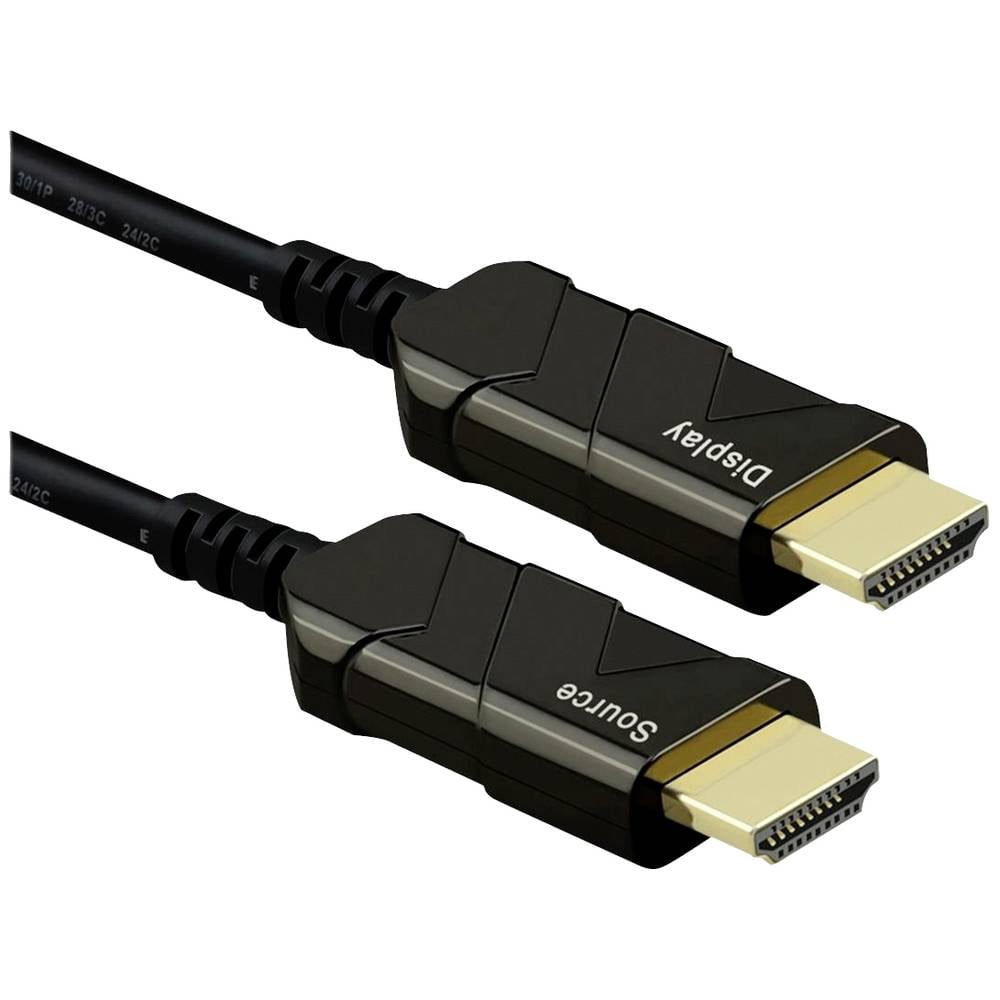 Roline HDMI Aansluitkabel HDMI-A stekker 50 m Zwart 14013487 HDMI-kabel
