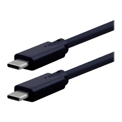 ROLINE USB3.2 Gen2x2 Kabel, C–C, ST/ST, 20Gbit/s, 240W, schwarz, 1,5 m