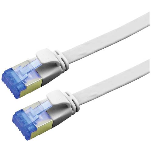 VALUE Patchkabel Cat.6A (Class EA) FTP, extra-flach, grau, 1 m