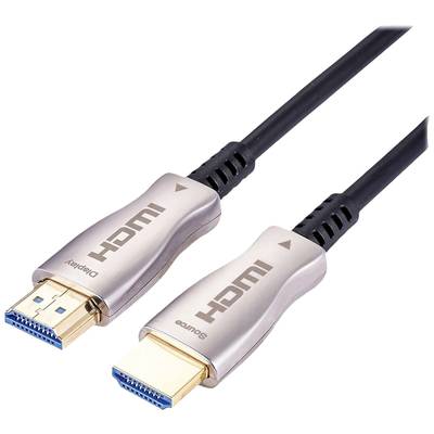 Value HDMI Anschlusskabel HDMI-A Stecker 20 m Schwarz 14993480 Ultra HD (4k) HDMI mit Ethernet HDMI-Kabel