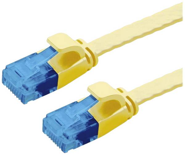VALUE Patchkabel Cat.6A (Class EA) UTP, extra-flach, gelb, 2 m