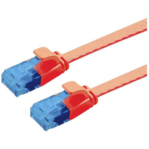 Thumbnail - VALUE Patchkabel Kat.6A (Class EA) UTP, extra-flach, rot, 0,5 m