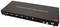 Ein HDMI-Matrix-Switch mit 4 Eingängen und 2 Ausgängen, bietet Audio-Extraktion. Vorderseite zeigt Anschlüsse und Steuerknöpfe.