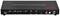 'HDMI 4x2 Switcher with Audio Extraction' Gerät, Vorderansicht. Zeigt Anschlüsse: vier HDMI-Eingänge, zwei HDMI-Ausgänge, Audio- und RS-232-Anschluss.
