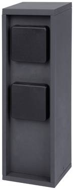 BOLD 10614 Gartensteckdose 2fach Anthrazit ohne Kabel