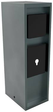 BOLD 10620 Gartensteckdose 3fach Anthrazit ohne Kabel, mit Schalter, mit Timer, per App steuerbar, programmierbar