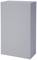 Rechteckiger, grauer Schrank ohne sichtbare Details oder Dekorationen.