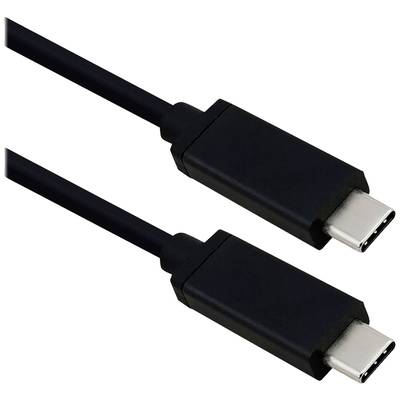 ROLINE USB4 Gen 3 Kabel, Emark, C-C, ST/ST, 40Gbit/s, 100W, schwarz, 0,5 m