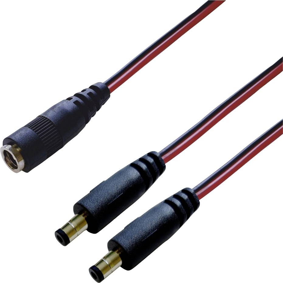 Thumbnail - BKL Electronic 075916 DC-Verteiler Niedervolt-Stecker - DC-Kupplung 5.5 mm 2.1 mm 0.30 m 1 St. Single