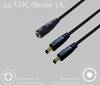 BKL Electronic 075918 DC-Verteiler Niedervolt-Stecker - DC-Kupplung 5.5 mm 2.1 mm 0.30 m 1 St. Single