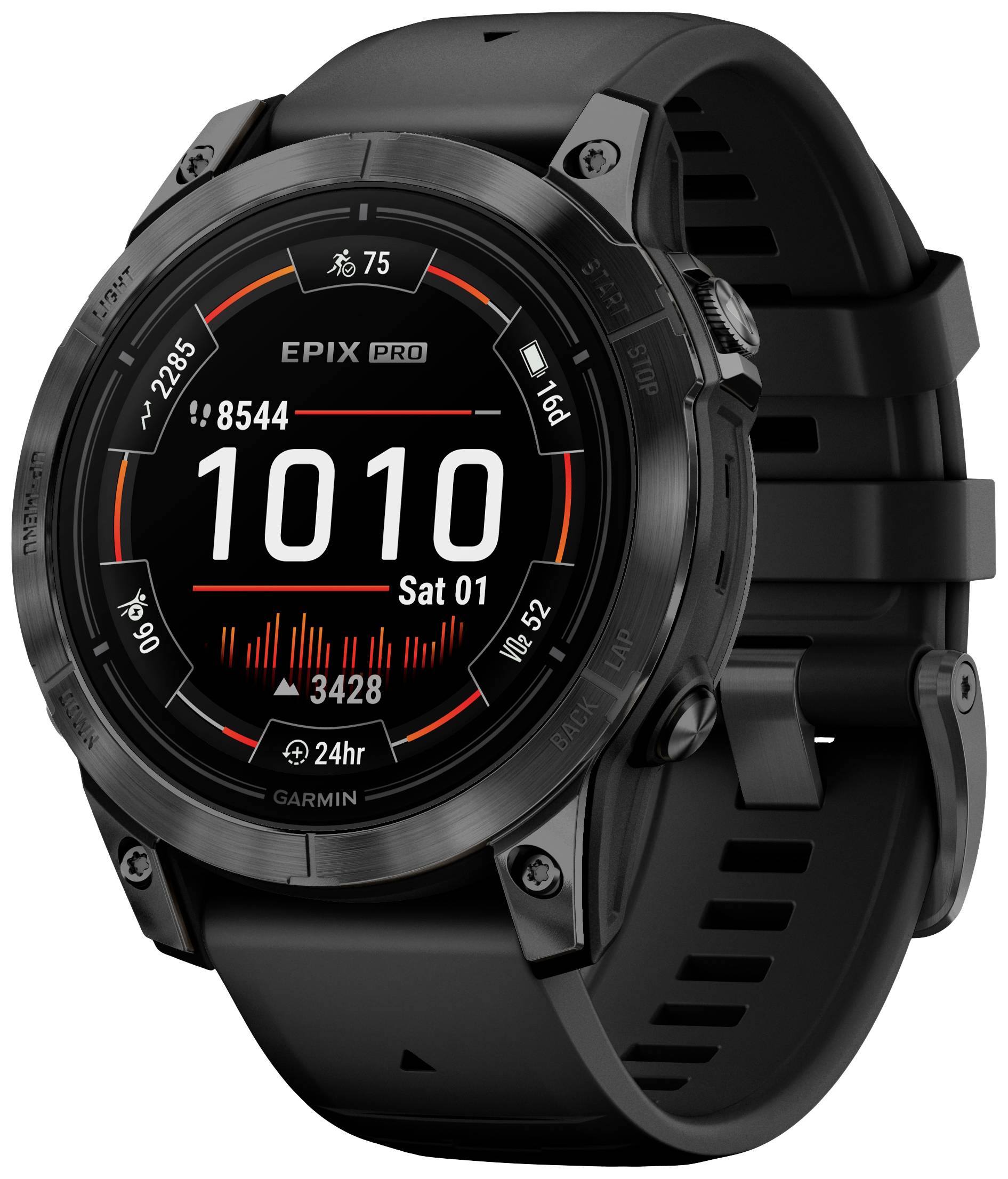 GARMIN epix Pro - Standard Edition - 47 mm - slate gray fiber-reinforced polymer - intelligente Uhr