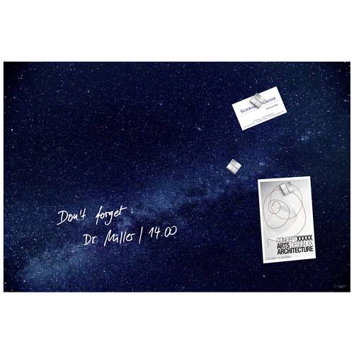 Sigel Glas-Magnettafel Artverum Galaxy (B x H) 60 cm x 40 cm Blau GL283