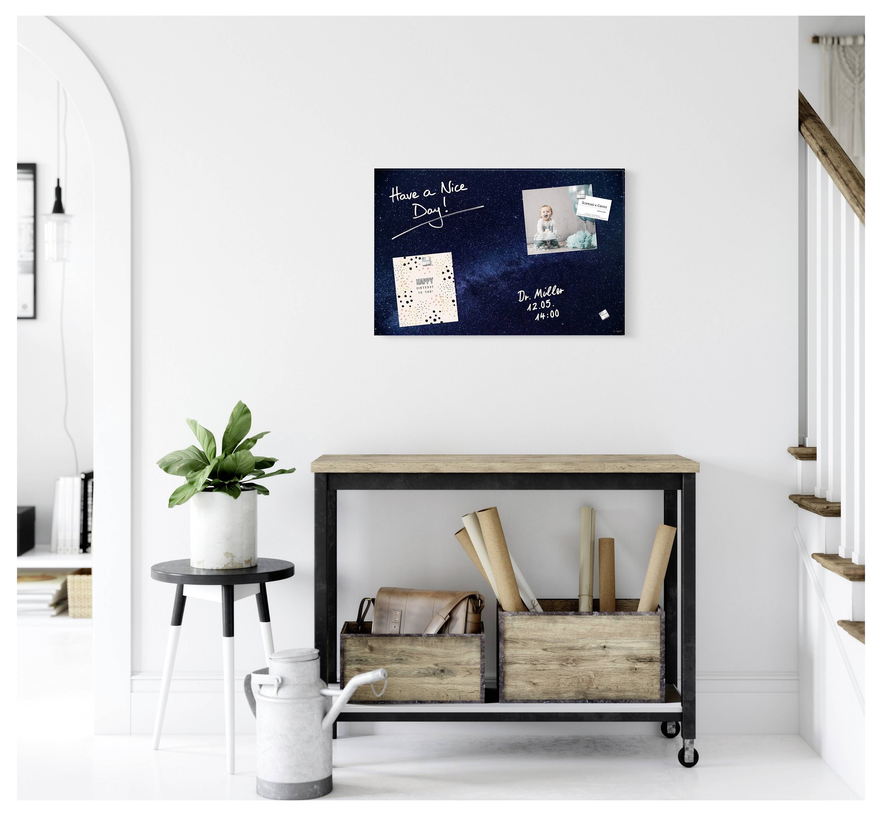 Sigel Glas-Magnettafel Artverum Galaxy (B x H) 60 cm x 40 cm Blau GL283-2