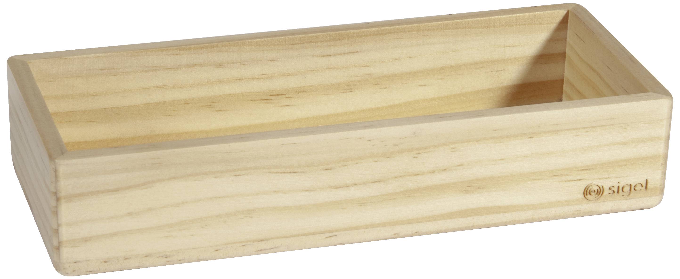 SIGEL magnetischer Stiftehalter beige Holz 17,5 x 5,5 x 4,0 cm