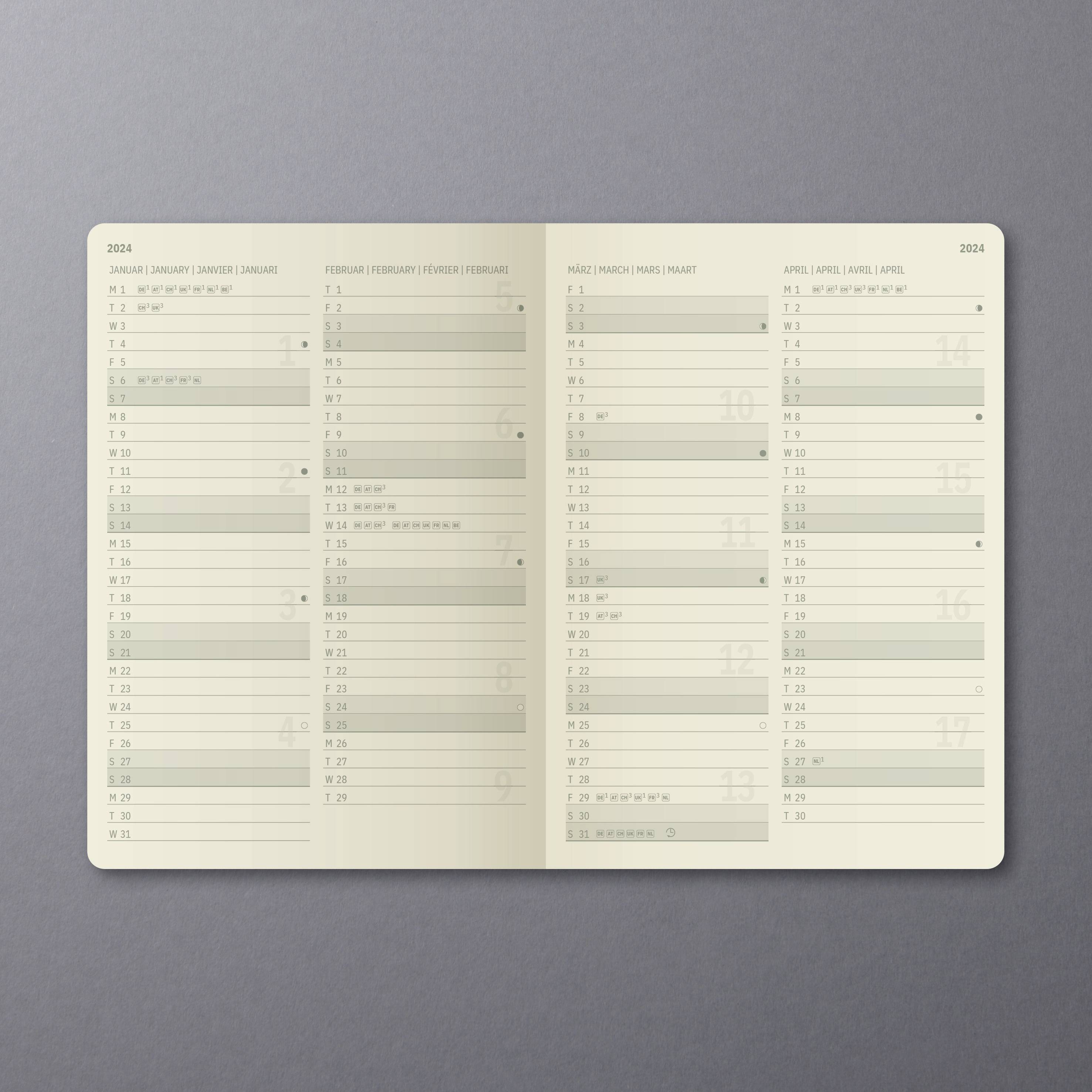 Sigel Tageskalender Conceptum 2024 C2410 DIN A5 Farbe des Einbandes: Schwarz 1 St.-4